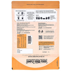 Urban Platter Soya Milk Powder ingredient closeup highlighting gluten-free non GMO