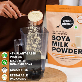 Urban Platter Soya Milk Powder tea milk mixing for a smooth cup