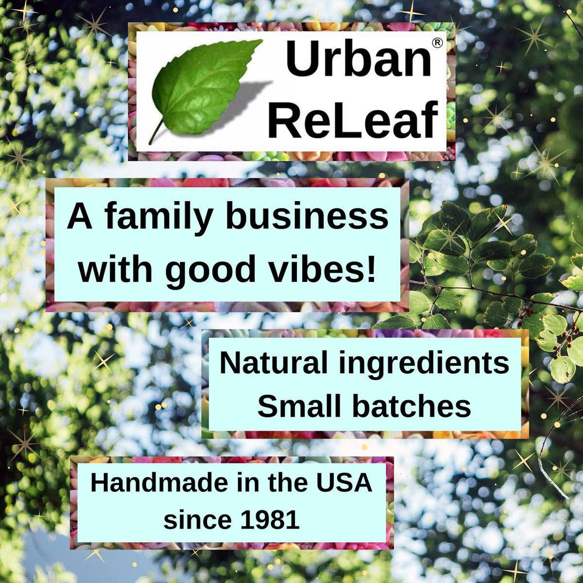 Urban ReLeaf Blessing Salt packaging shows origin and gifting suitability.