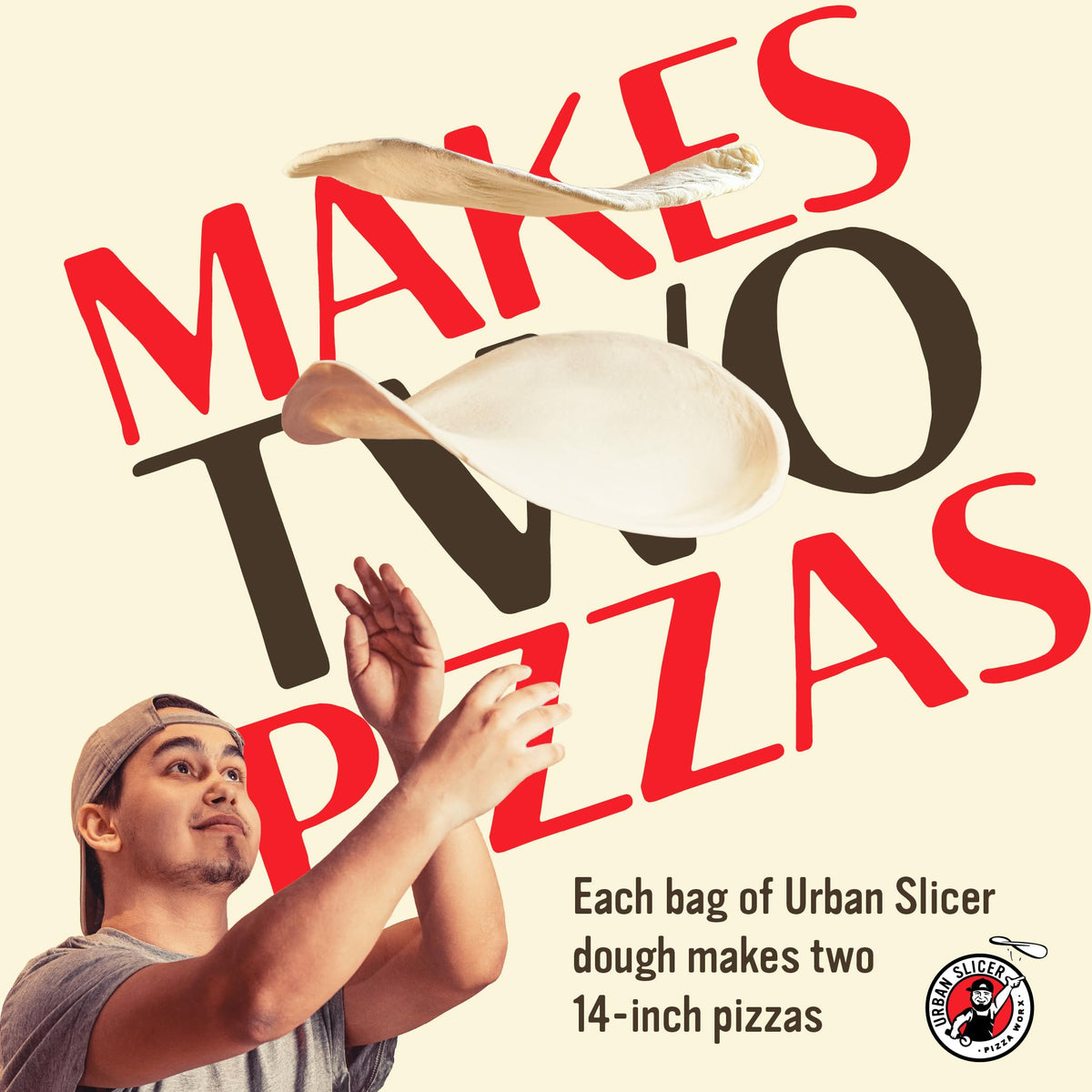 Urban Slicer family pizza night scene with homemade crusts