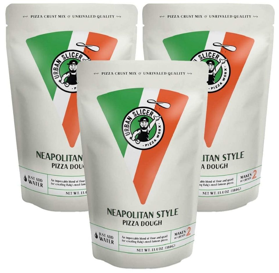 Urban Slicer Pizza Worx packaging for Neapolitan dough mix