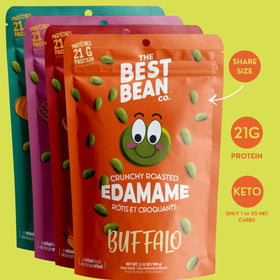 Buffalo edamame flavor from Urbani Best Bean Co delivers bold heat and crunch