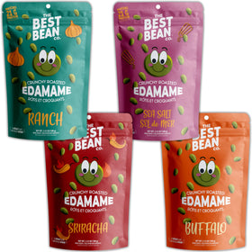 Urbani Best Bean Co roasted edamame variety pack for versatile snacking