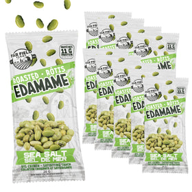 Urbani Far Field edamame sea salt pack showcases convenient on-the-go snacking.