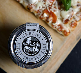 Urbani Truffle Salt on popcorn delivers gourmet snack flair.