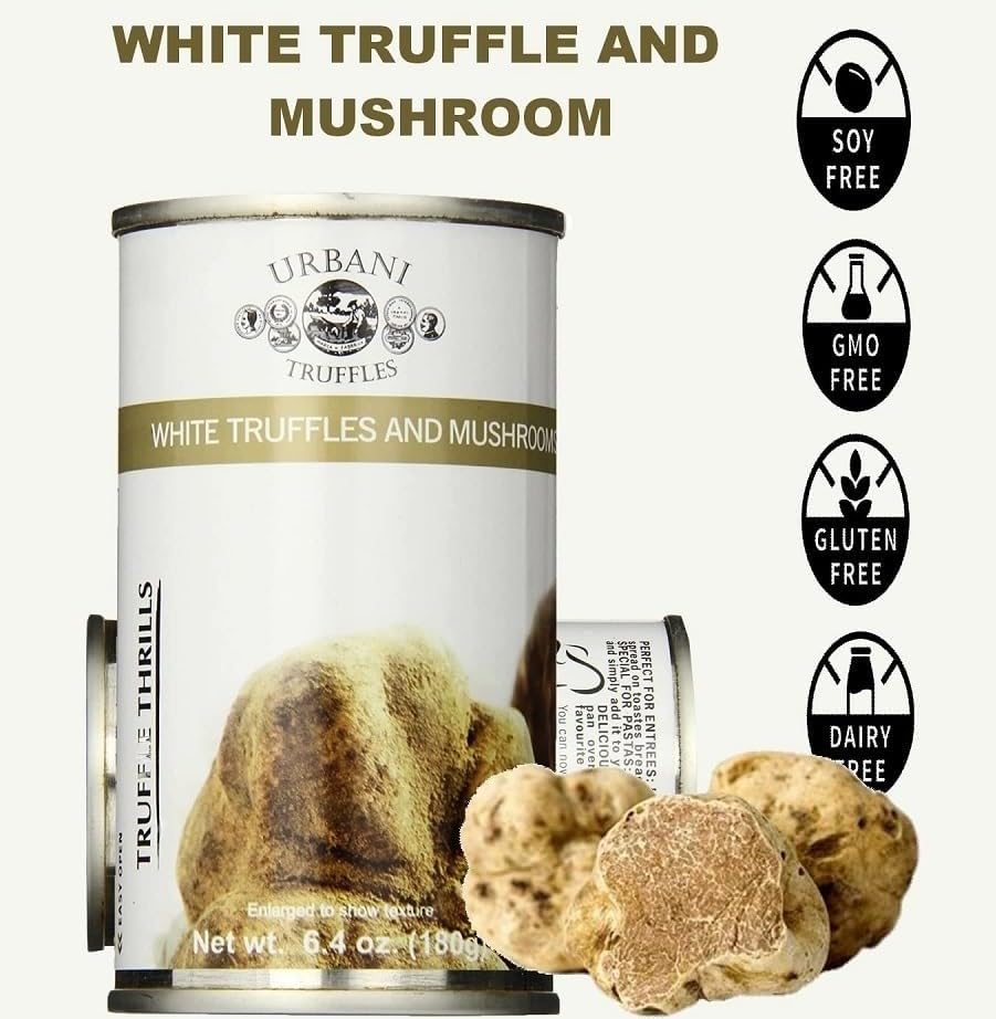 Urbani Truffles creamy sauce clinging to a risotto dish for texture.