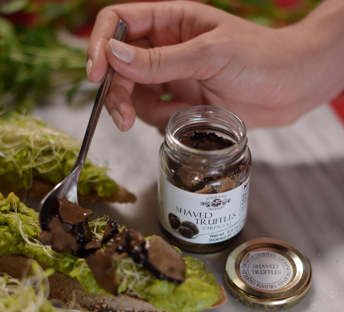 Urbani Truffles Italian carpaccio aroma elevates risotto with refined earthy notes.