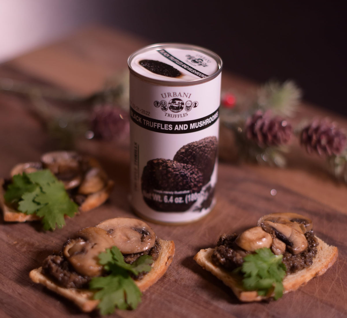 Urbani Truffles sauce jar closeup showcasing premium truffles and cream