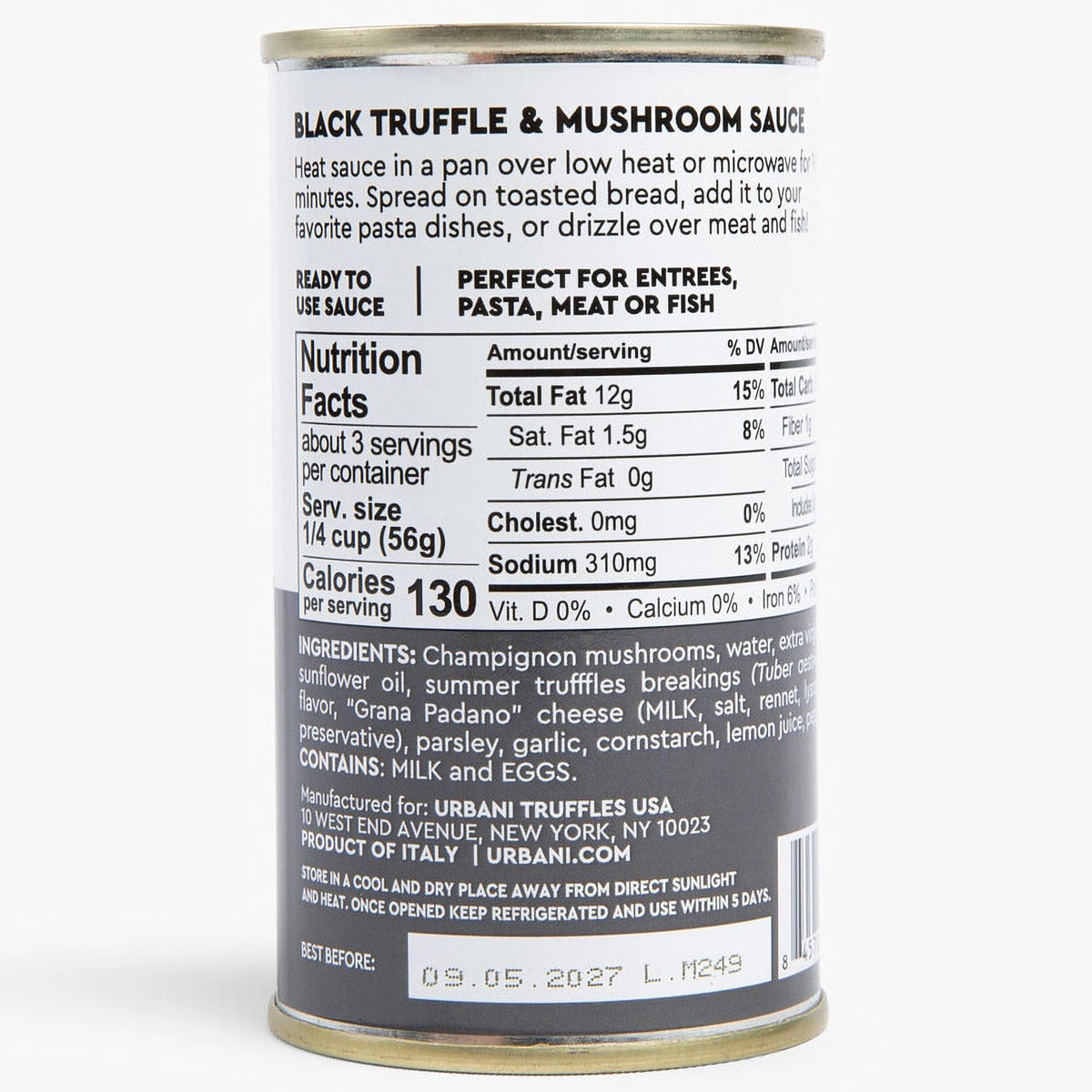 Urbani Truffles sauce over pasta dish elevating flavor with Italian flair