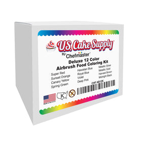 Great for airbrushed gradients and precise detailing on edible surfaces.