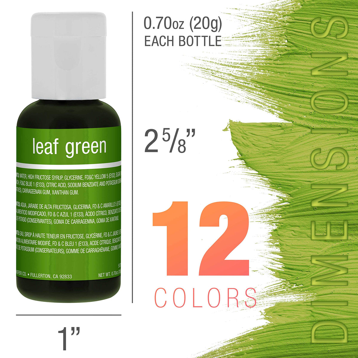 U.S. Cake Supply Liqua-Gel colors on fondant illustrate seamless blending.