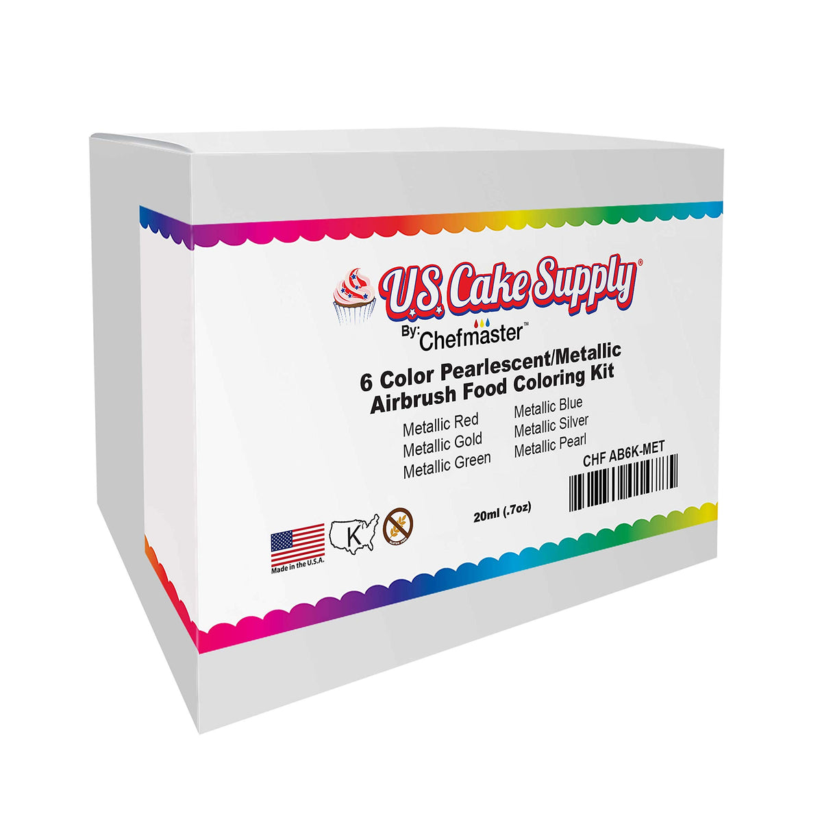 Made-in-USA edible colors from US Cake Supply for quality decoration