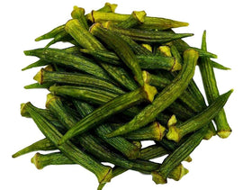 US Snacks Dried Okra Chips sea salt pack, light and crispy veggie snack for mindful portions.
