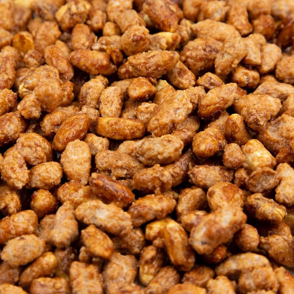 US Snacks Old Fashioned Butter Toffee Peanuts, glossy toffee coating on crunchy nuts for a sweet snack.
