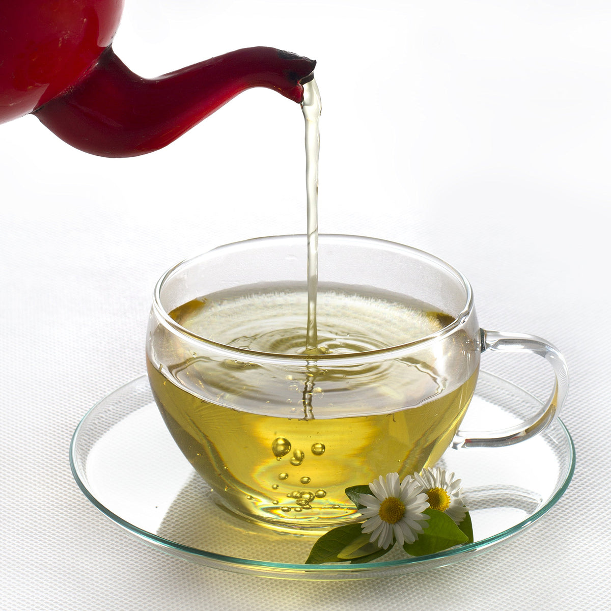 Warm cup of chamomile for a calming moment from U.S. Wellness Naturals