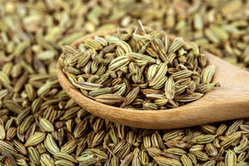 US Wellness Naturals fennel seeds aroma close-up highlighting warm licorice scent.