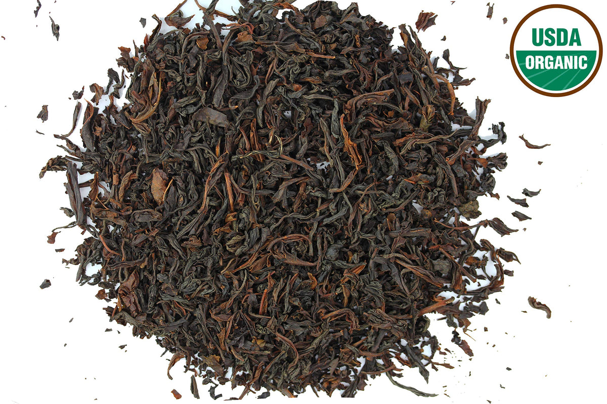 US Wellness Naturals Irish Breakfast Tea cup being poured with a brisk finish