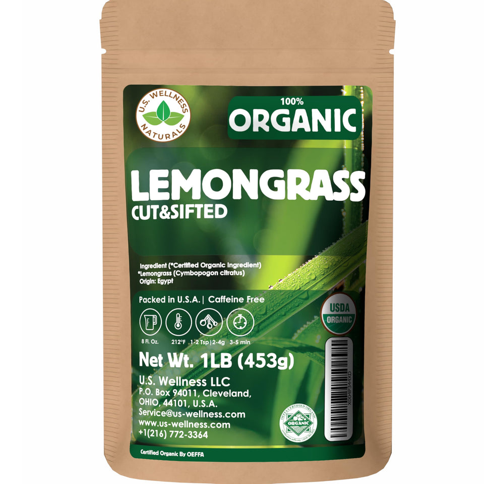 US Wellness Naturals lemongrass tea bulk pack ready for daily brewing and bulk use.