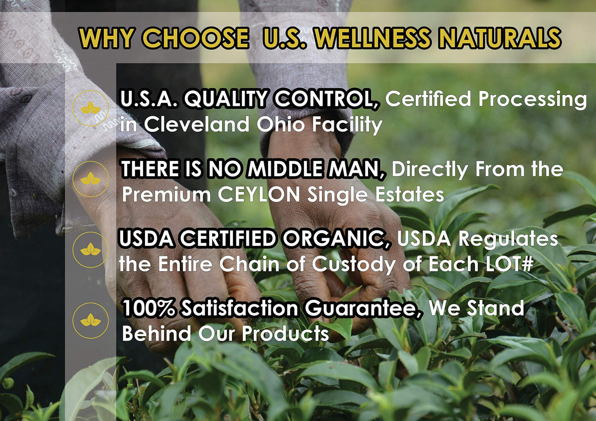 US Wellness Naturals organic certification stamp signals quality