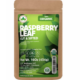 U.S. Wellness Naturals Raspberry Leaf Tea stand-up pouch preserves freshness and aroma
