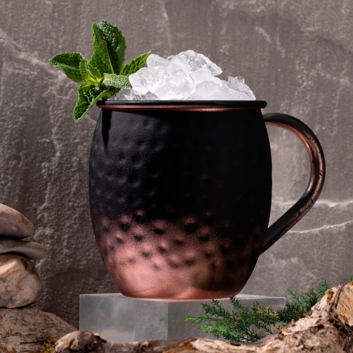 USKO Original bottle side view beside a tonic for modern mocktails