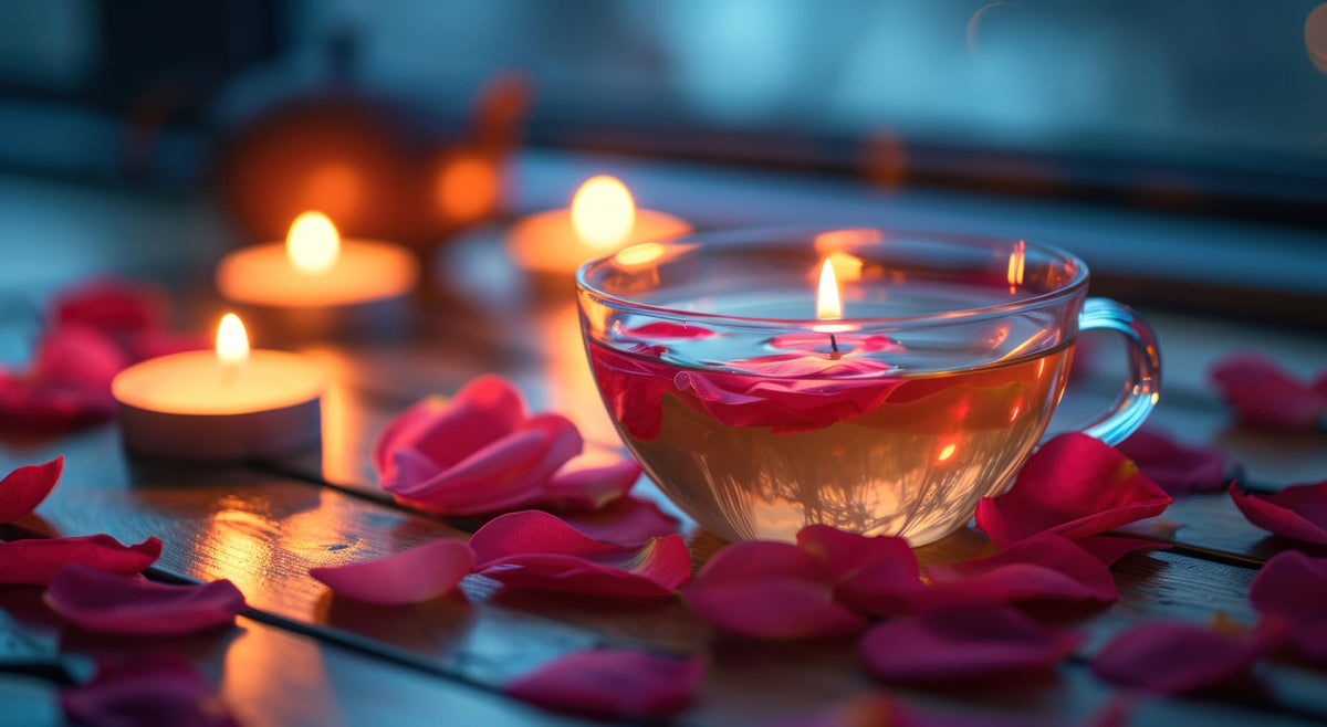 Egyptian-sourced rose petals by U.S. Wellness Naturals for desserts and infusions.