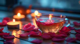 Egyptian-sourced rose petals by U.S. Wellness Naturals for desserts and infusions.