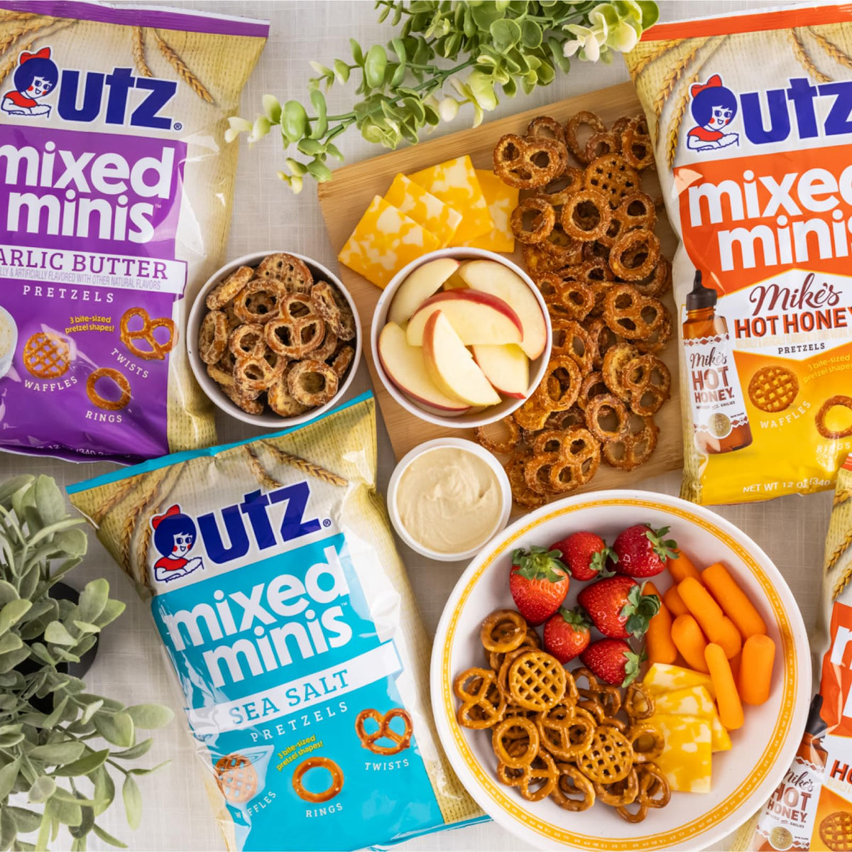 Utz Butter Waffles Pretzels snack, light sweetness for gatherings.