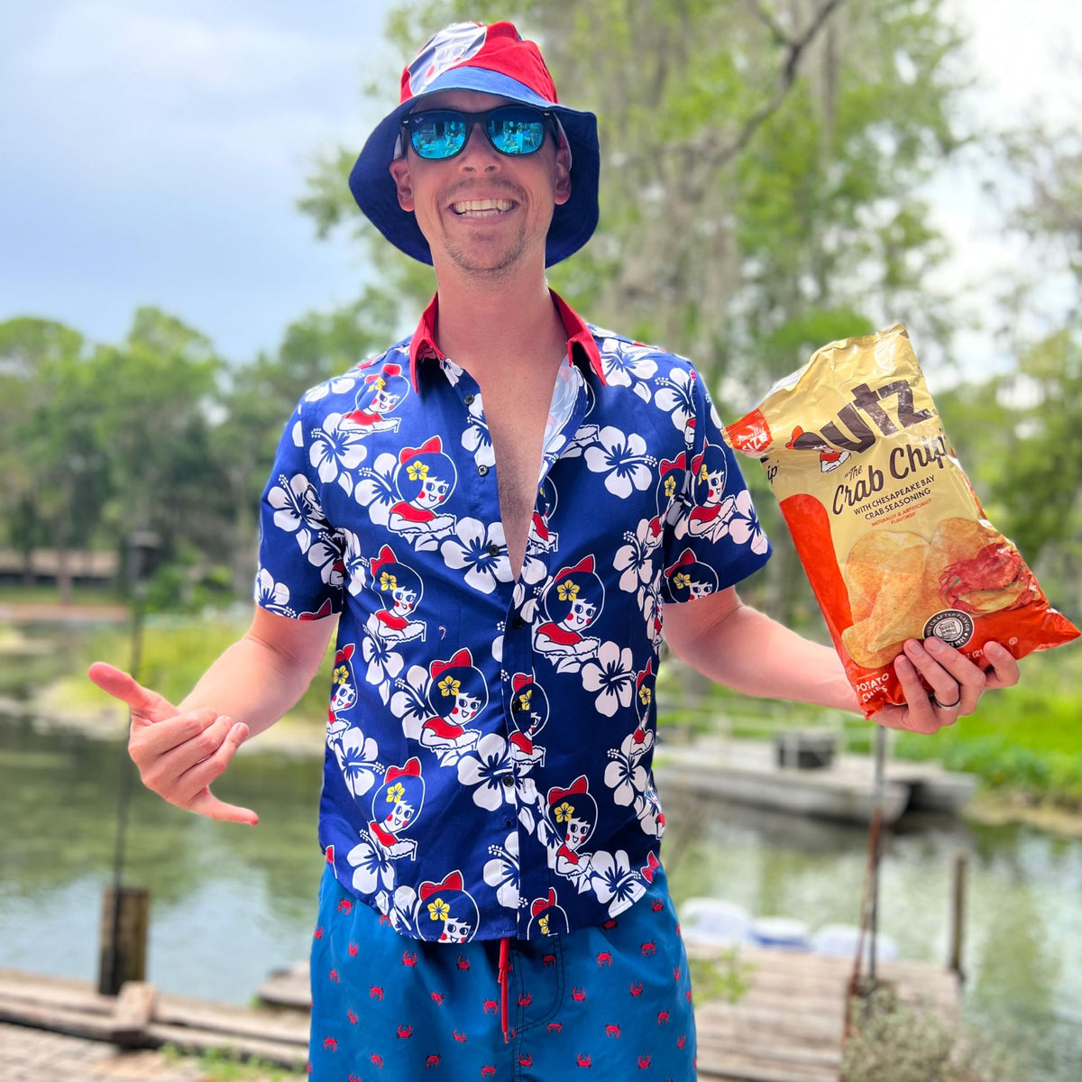 On-the-go Utz Crab Chips pack ideal for lunch and travel