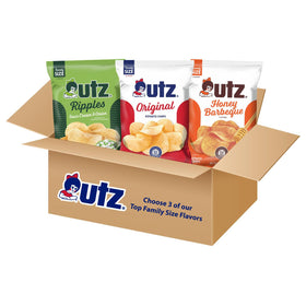 Utz Custom Bundle with three family-size bags, ideal for parties or movie nights.