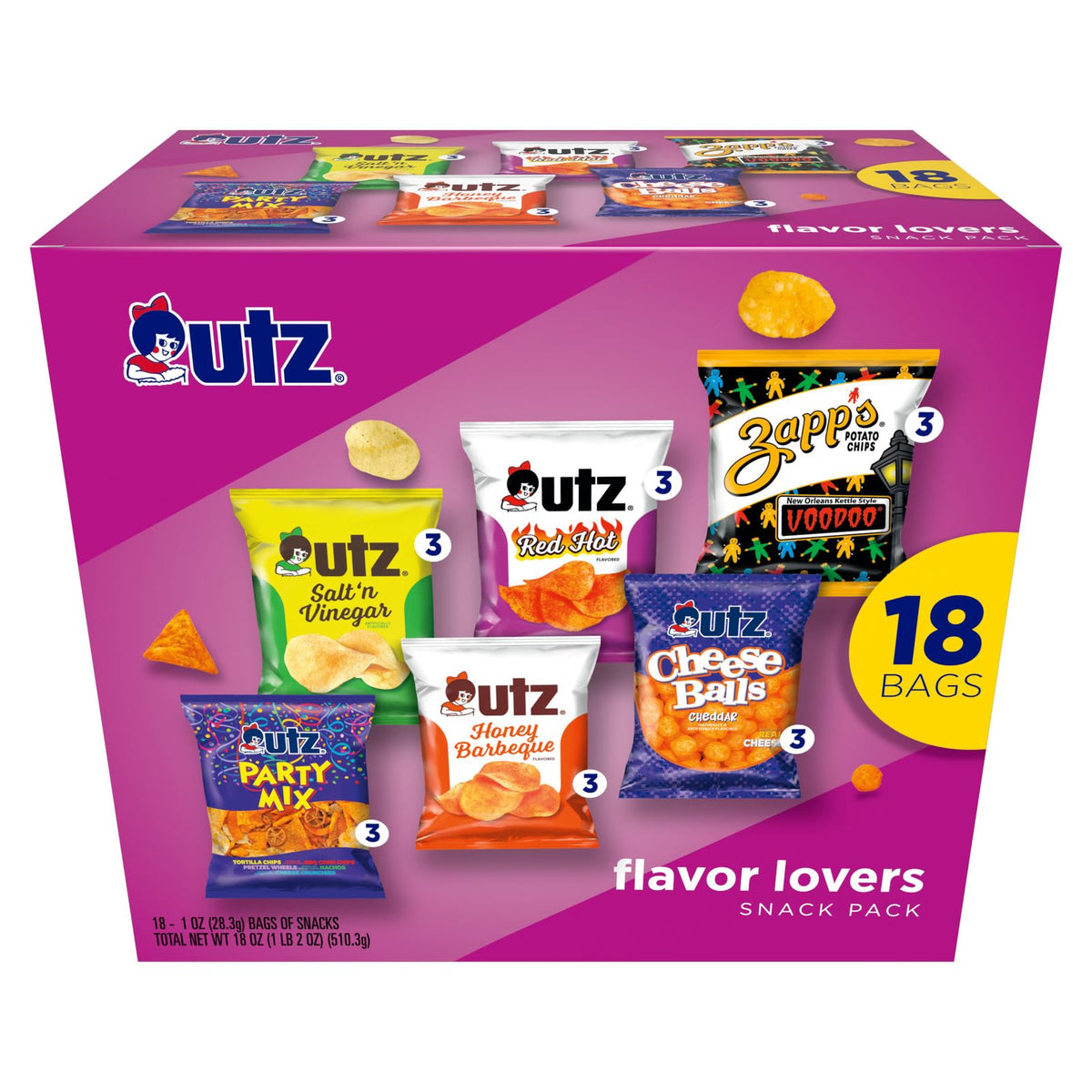 Utz Flavor Lovers Mix collection, versatile assortment for sharing at gatherings.