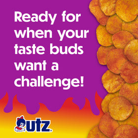 Utz Honey Barbecue chips bag with sweet-smoky flavor for backyard snacking.