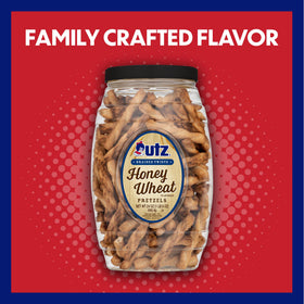 Utz Barrel packaging keeps twists fresh for parties or picnics.