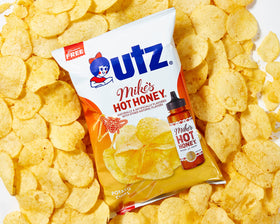 Utz Mike’s Hot Honey bag front view shows bold flavor label.