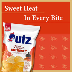 Utz Mike’s Hot Honey chips on a snack tray for game night.