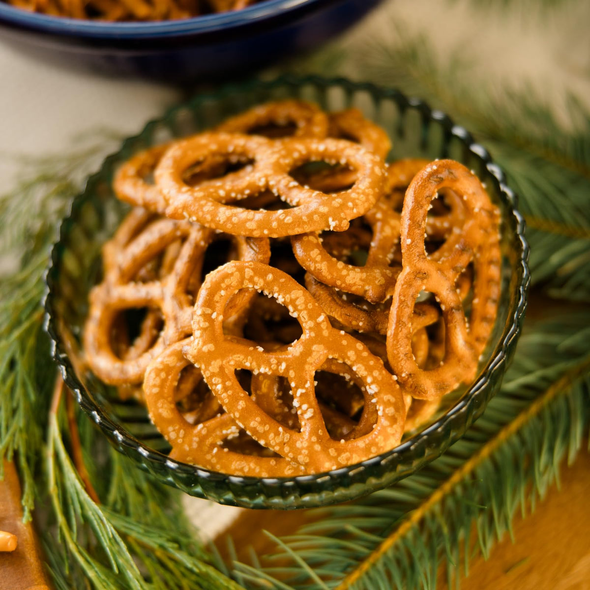 Utz Mixed Minis Sea Salt Pretzels closeup, perfect for on-the-go crunch.