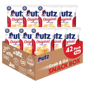 Utz Original Potato Chips 1oz bag front, ideal for on-the-go snacking