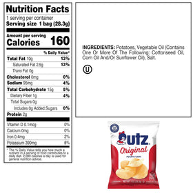 Utz Original on-the-go travel-snack, great for trips and sports events
