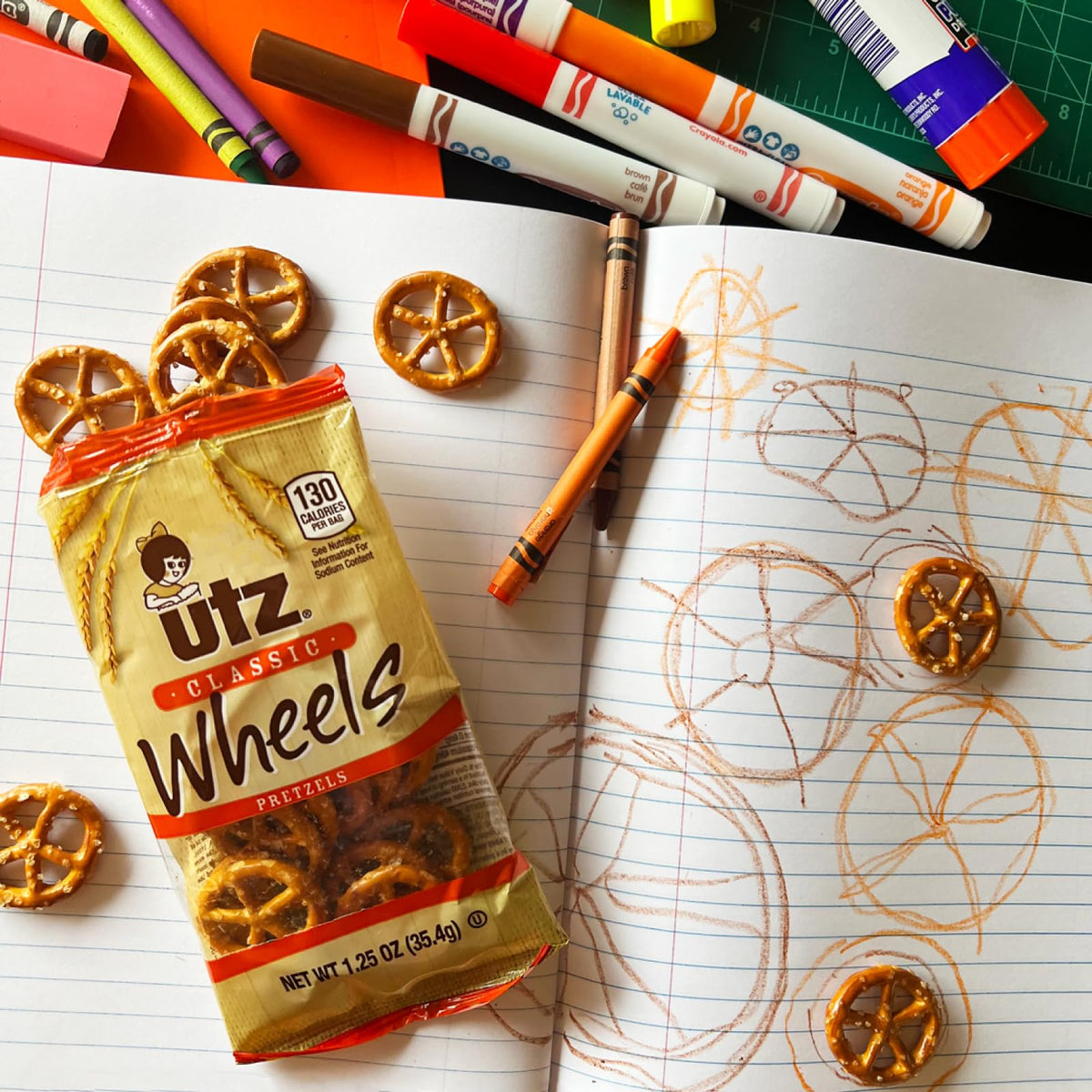 Utz Sour Cream and Onion Potato Chips 1oz bag, everyday crunch.