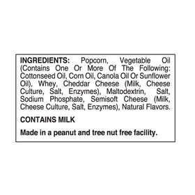 Utz White Cheddar popcorn 60-count box for on-the-go snacking.