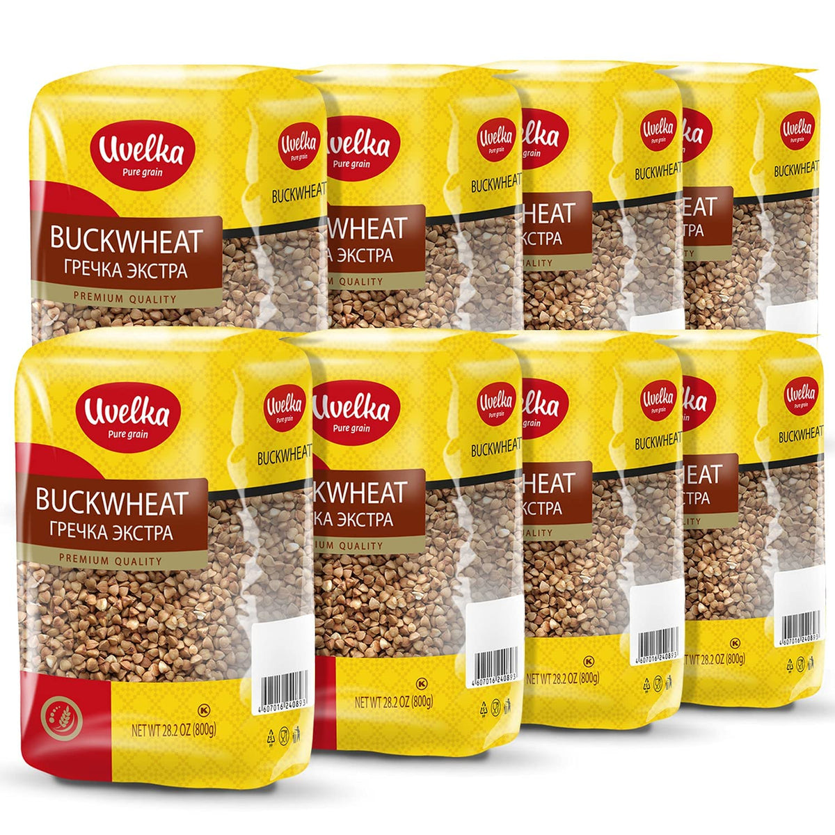 Uvelka Buckwheat Groats served as a hearty side with vegetables