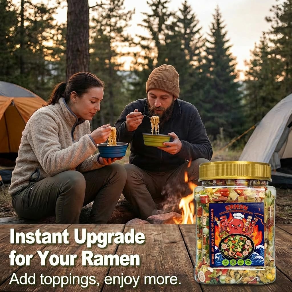 Versatile toppings for ramen, salads, pizzas, and camping
