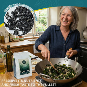 Nutrient-rich wakame provides vitamins and minerals for everyday meals.