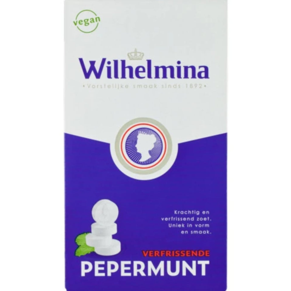 Uxxu Wilhelmina Peppermints six-pack front view, ready for sharing at the office.