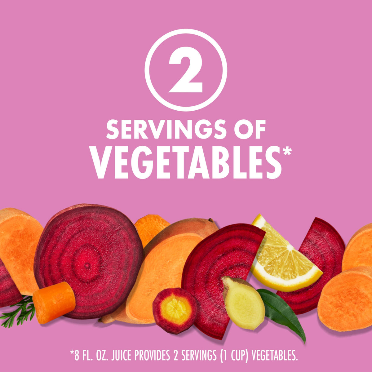 V8 Beet Ginger Lemon juice pour mid-flow for versatile cooking