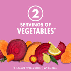 V8 Beet Ginger Lemon juice pour mid-flow for versatile cooking