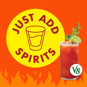 V8 Bloody Mary Spicy Mix ready-to-use can with quick prep for gatherings