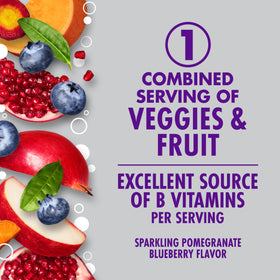 Bubbles rising in a glass featuring V8 +Energy for a crisp lift