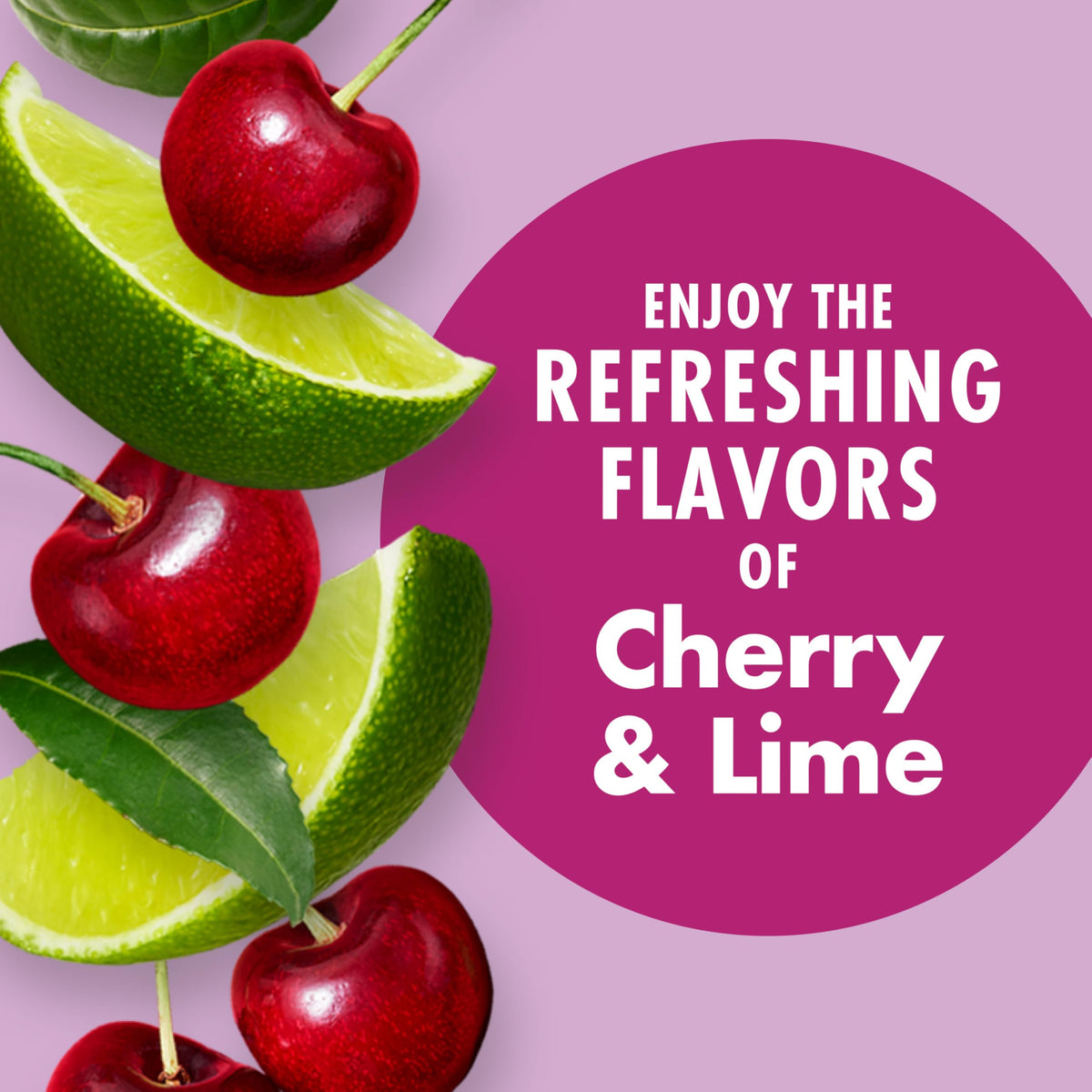 V8 Energy Zero Sugar Cherry Lime label closeup communicates non-GMO and gluten-free status.