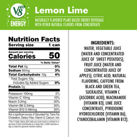 V8 Sparkling Energy Lemon Lime 12-pack box visible for on-the-go use.